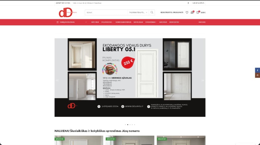 DDurys.lt — door e-commerce catalog