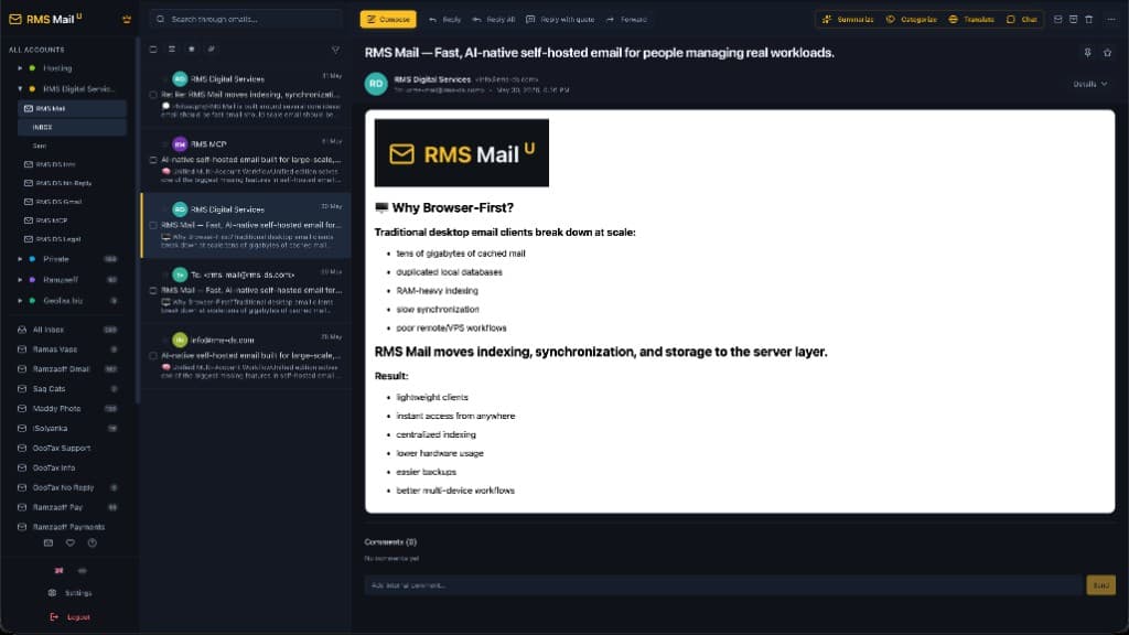 RMS Mail Unified