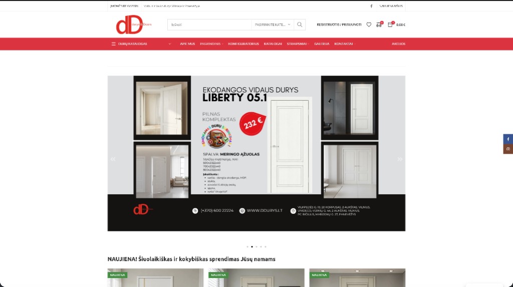 DDurys.lt — door e-commerce catalog